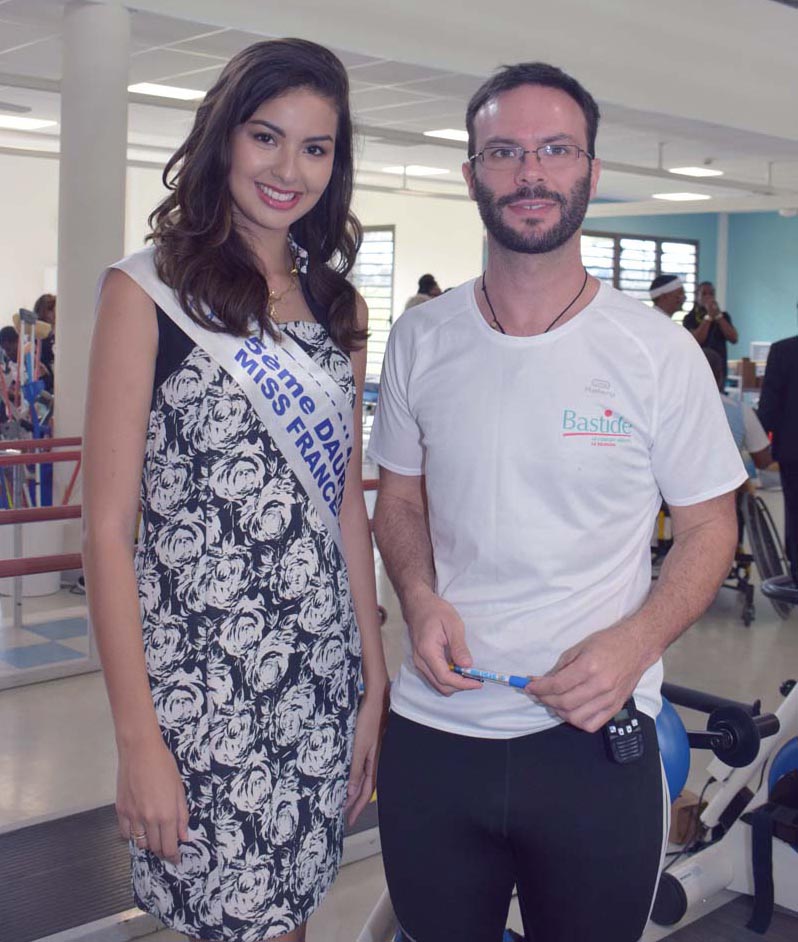 Miss Réunion à l'Hôpital du Tampon pour les Olympiades