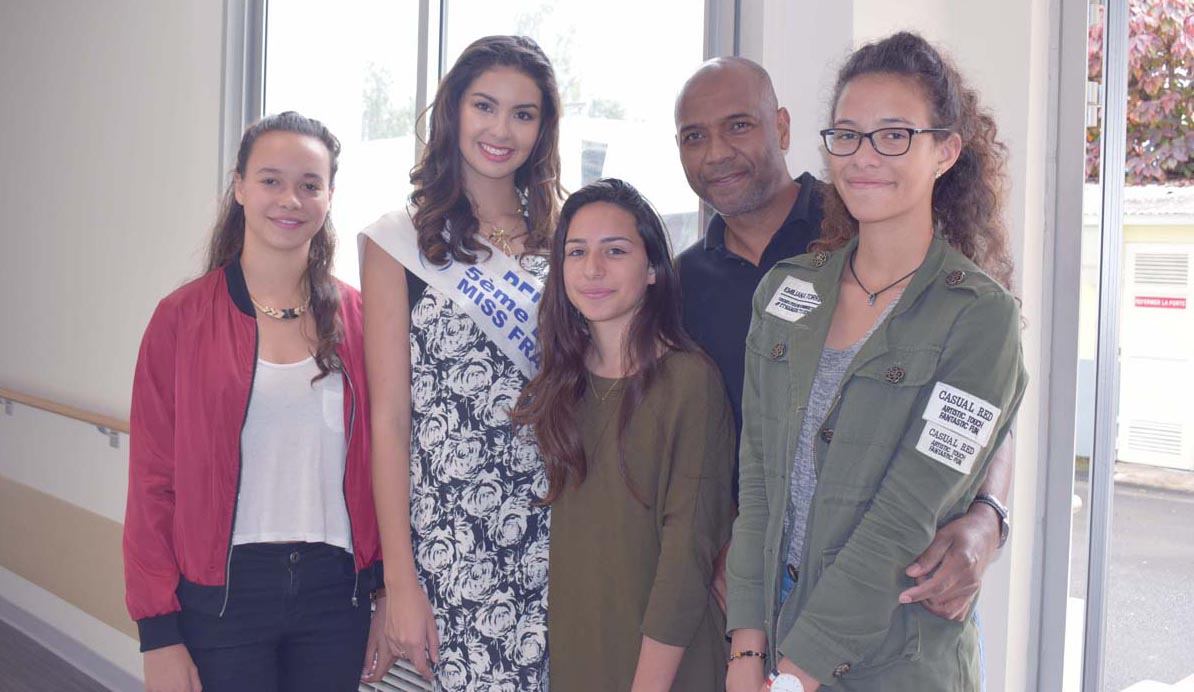 Miss Réunion à l'Hôpital du Tampon pour les Olympiades