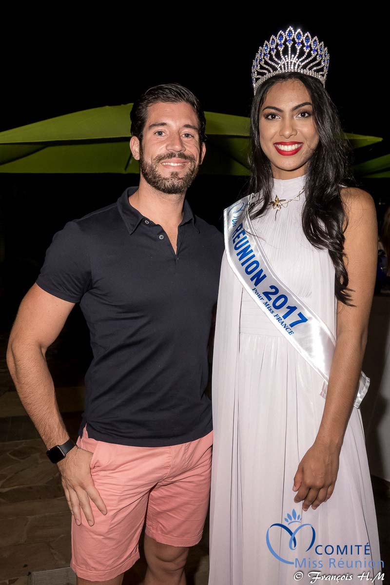 Miss Réunion 2017 et ses dauphines à la soirée Ekwalis