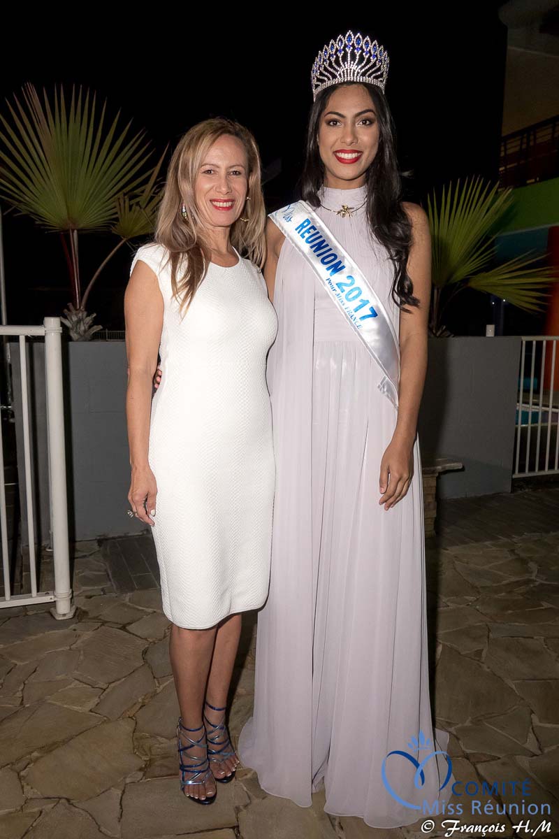Miss Réunion 2017 et ses dauphines à la soirée Ekwalis