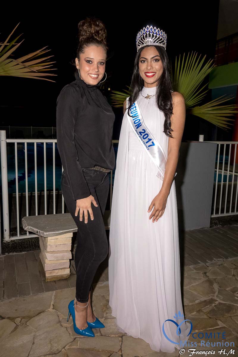 Miss Réunion 2017 et ses dauphines à la soirée Ekwalis