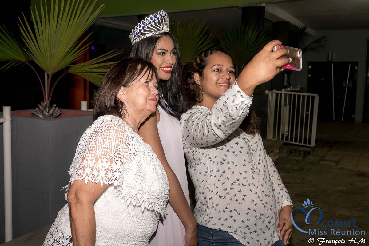 Miss Réunion 2017 et ses dauphines à la soirée Ekwalis