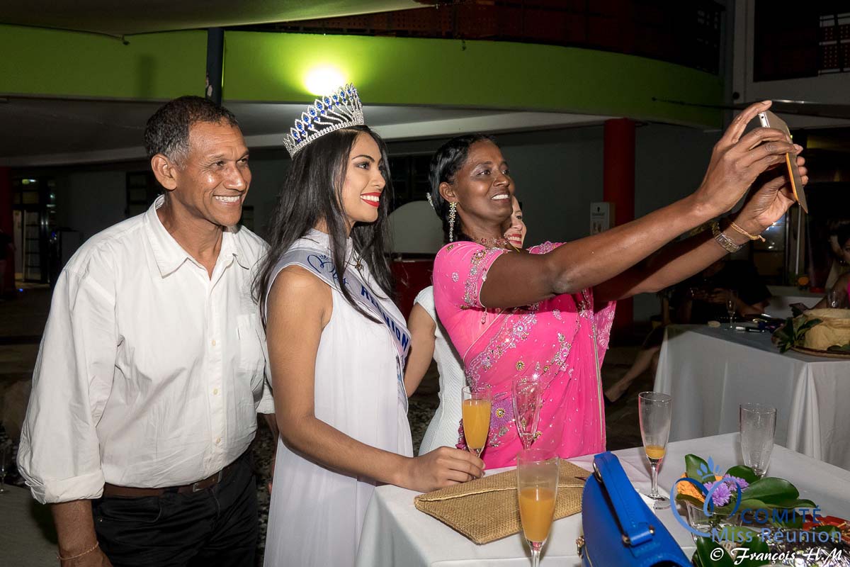 Miss Réunion 2017 et ses dauphines à la soirée Ekwalis