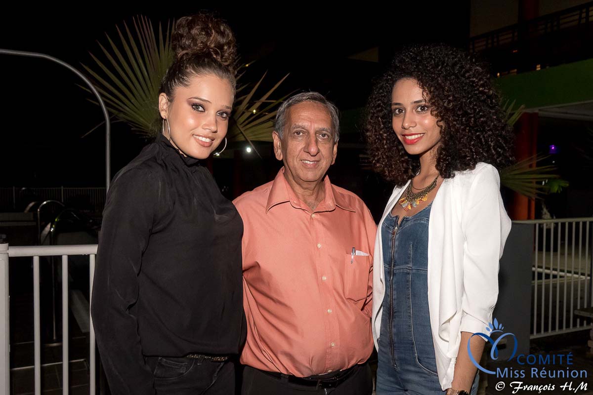 Miss Réunion 2017 et ses dauphines à la soirée Ekwalis