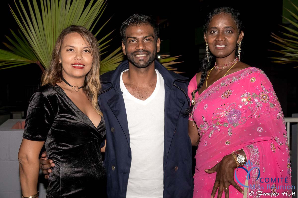 Miss Réunion 2017 et ses dauphines à la soirée Ekwalis