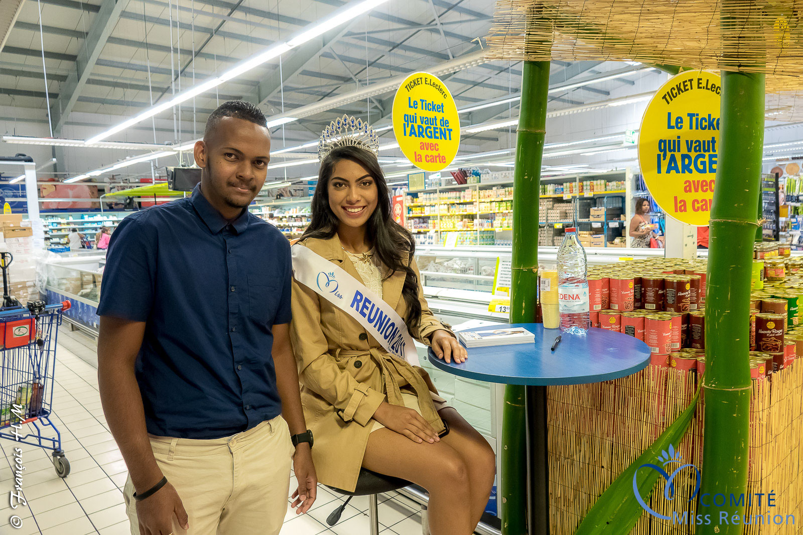 Audrey Chane Pao Kan et Romain (Responsable Soleil Réunion)