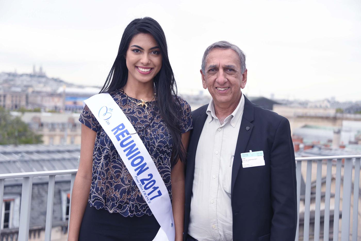Avec Aziz Patel, délégué Miss France