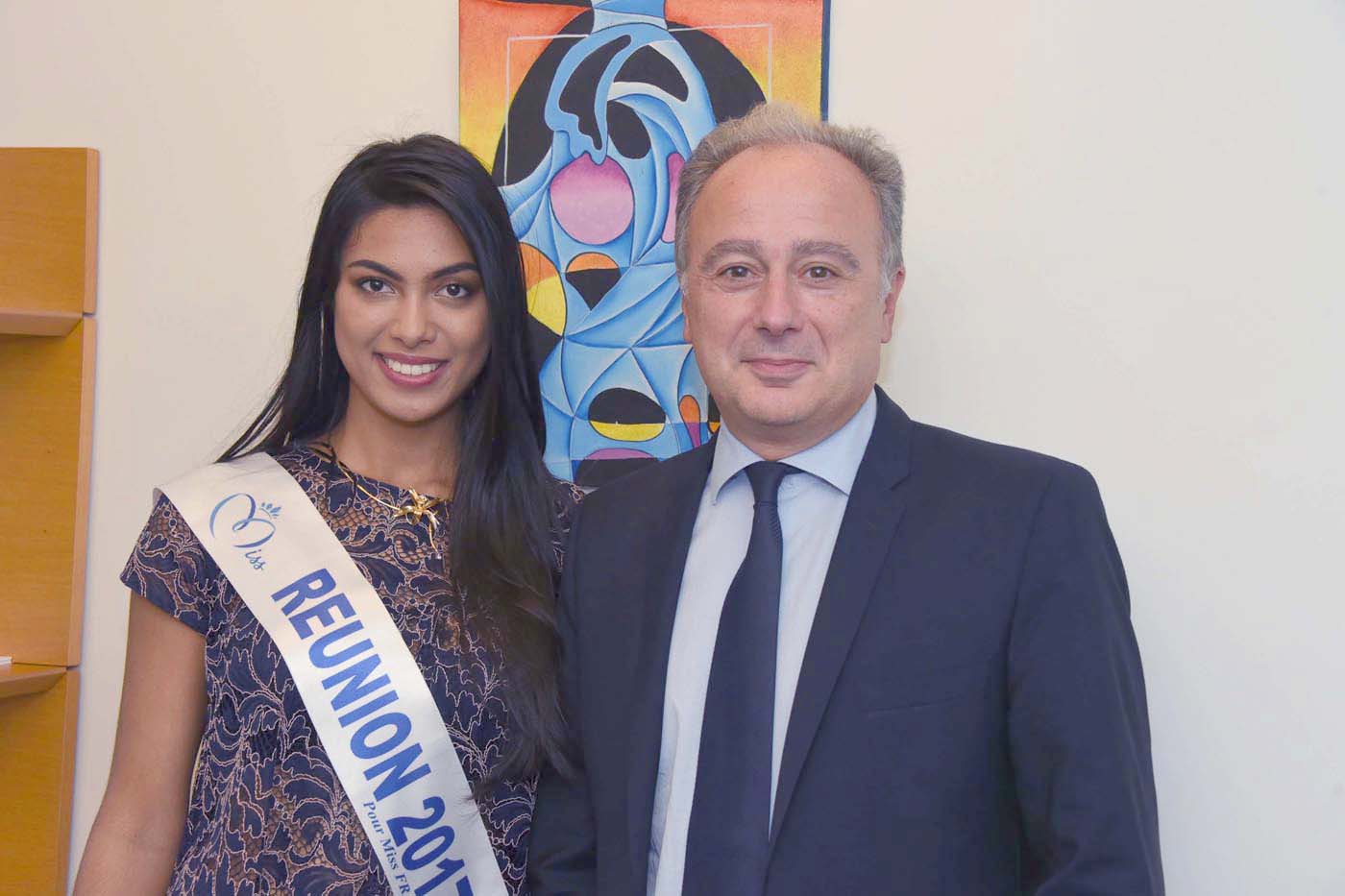 Avec le collaborateur de David Lorion