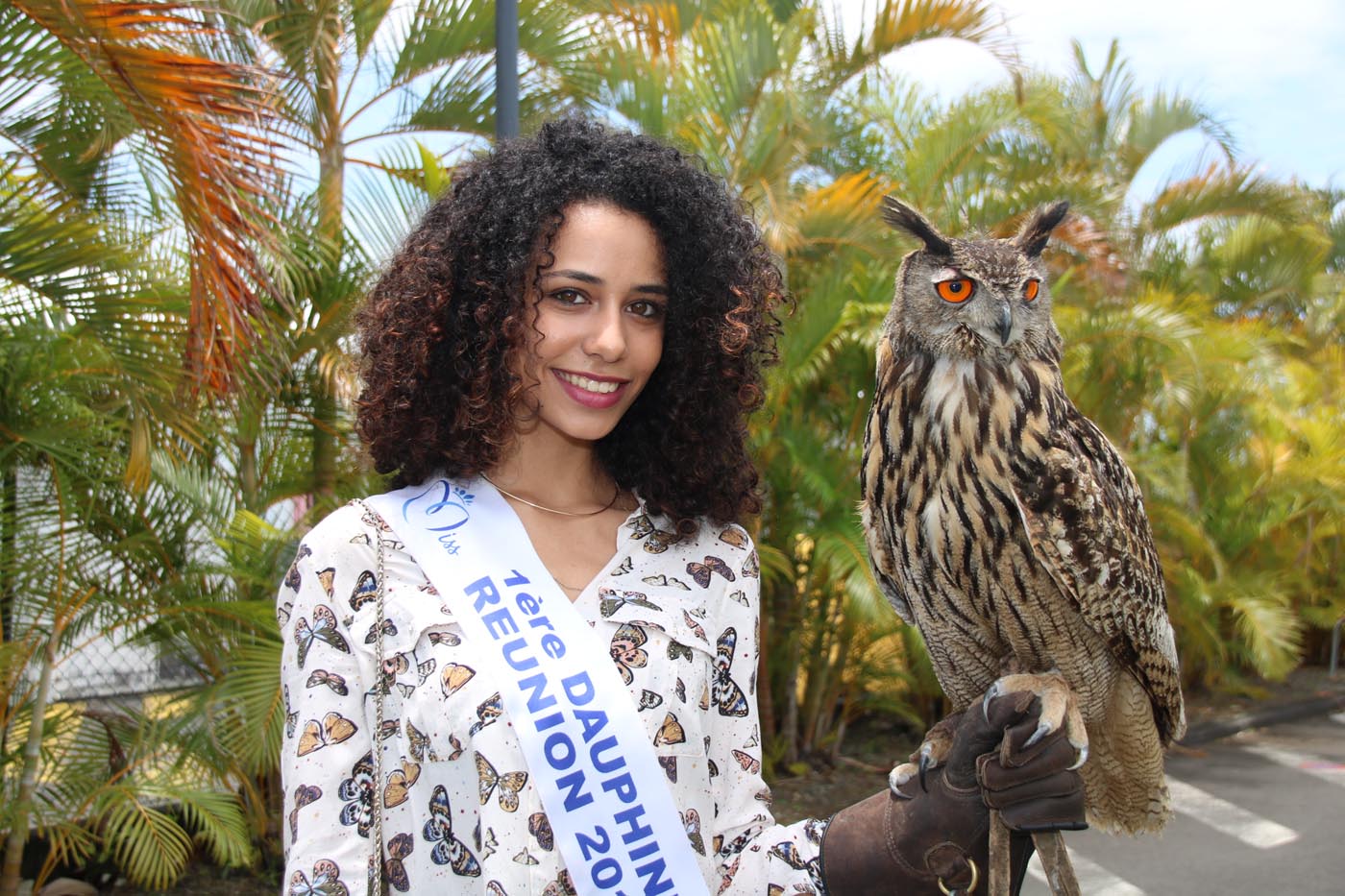 Lyna a même tenu le beau hibou!