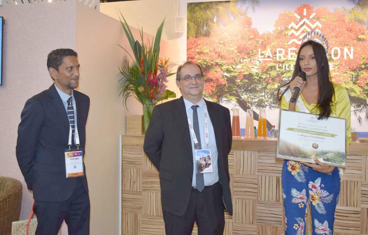 Morgane Soucramanien au salon Top Résa 2018 à Paris