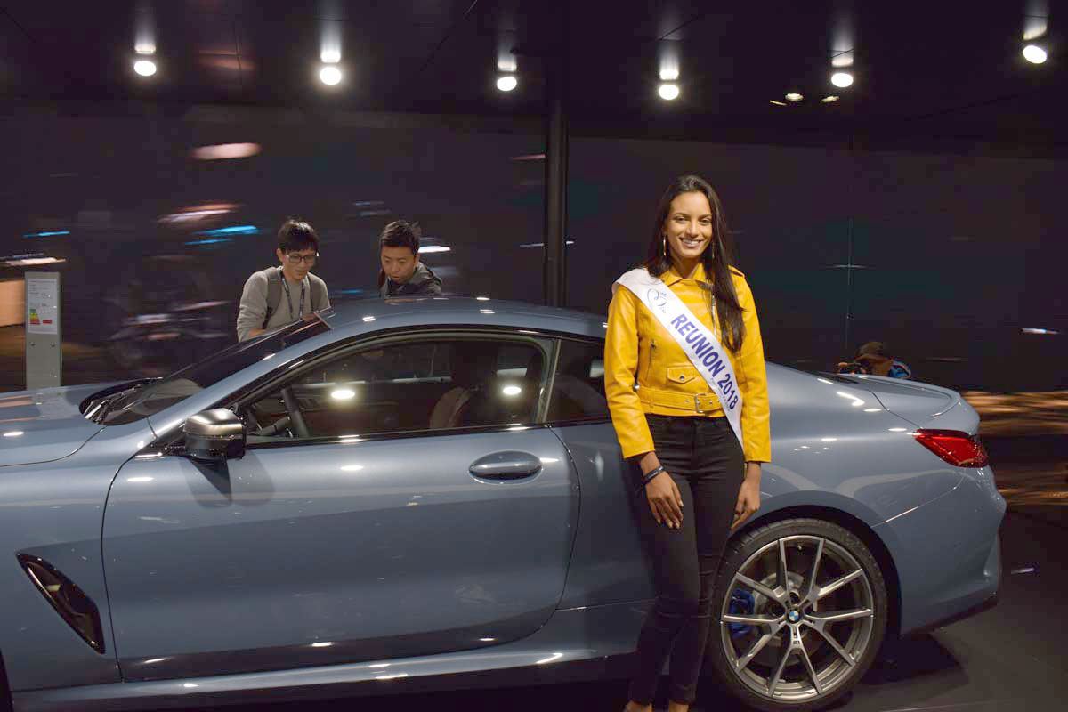 Miss Réunion 2018 au Mondial de l'Auto à Paris