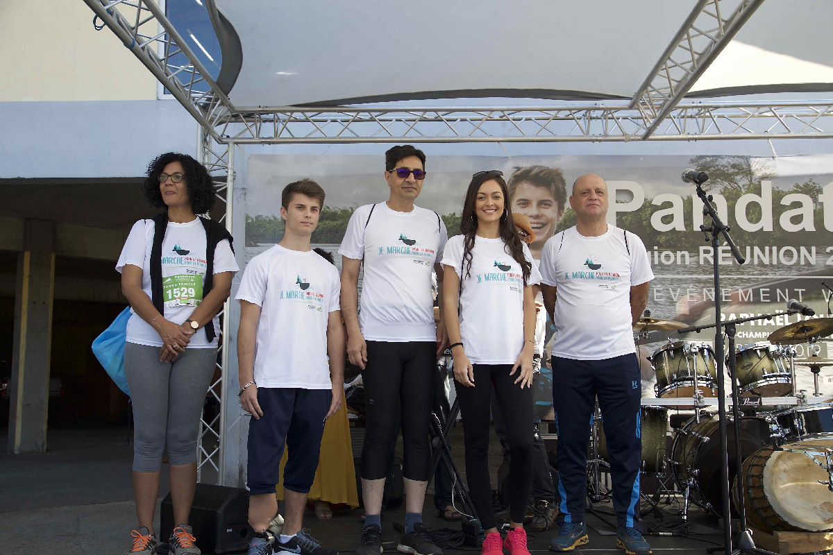 Miss Réunion 2019 et ses dauphines au Pandathlon 2019 à l'Entre-Deux