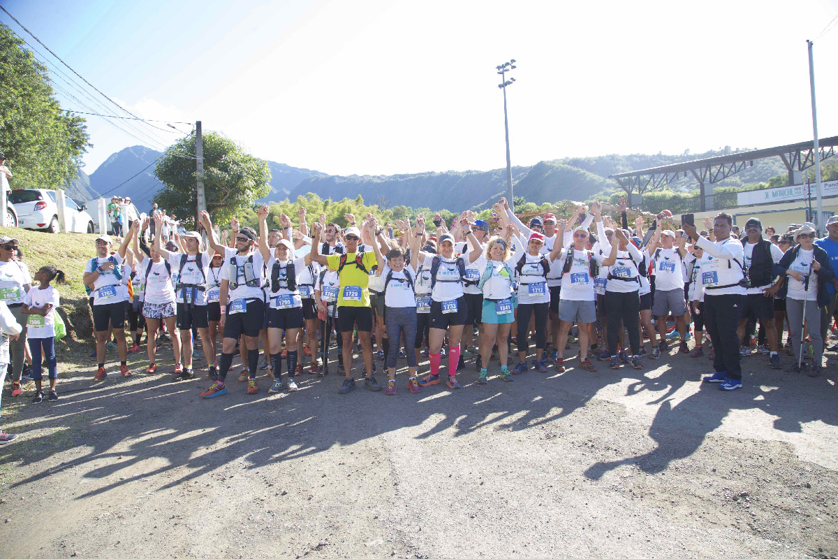 Miss Réunion 2019 et ses dauphines au Pandathlon 2019 à l'Entre-Deux