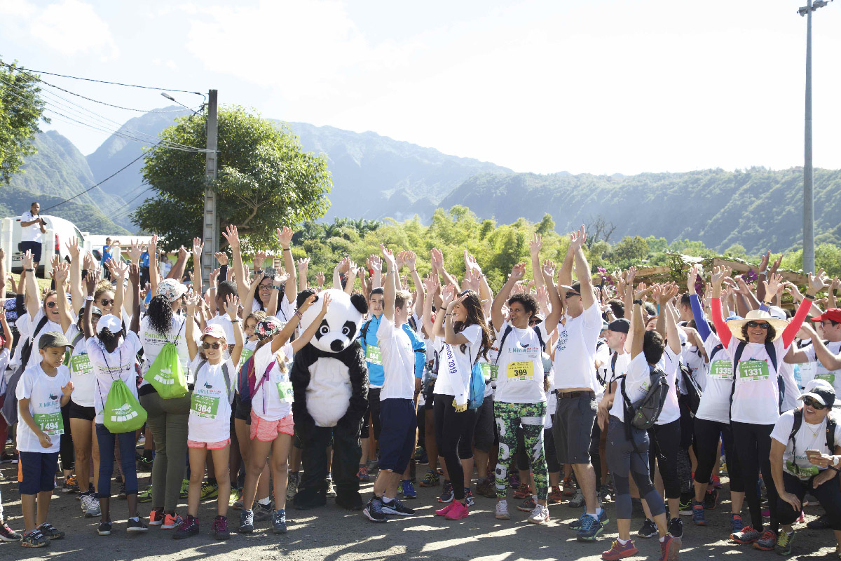 Miss Réunion 2019 et ses dauphines au Pandathlon 2019 à l'Entre-Deux