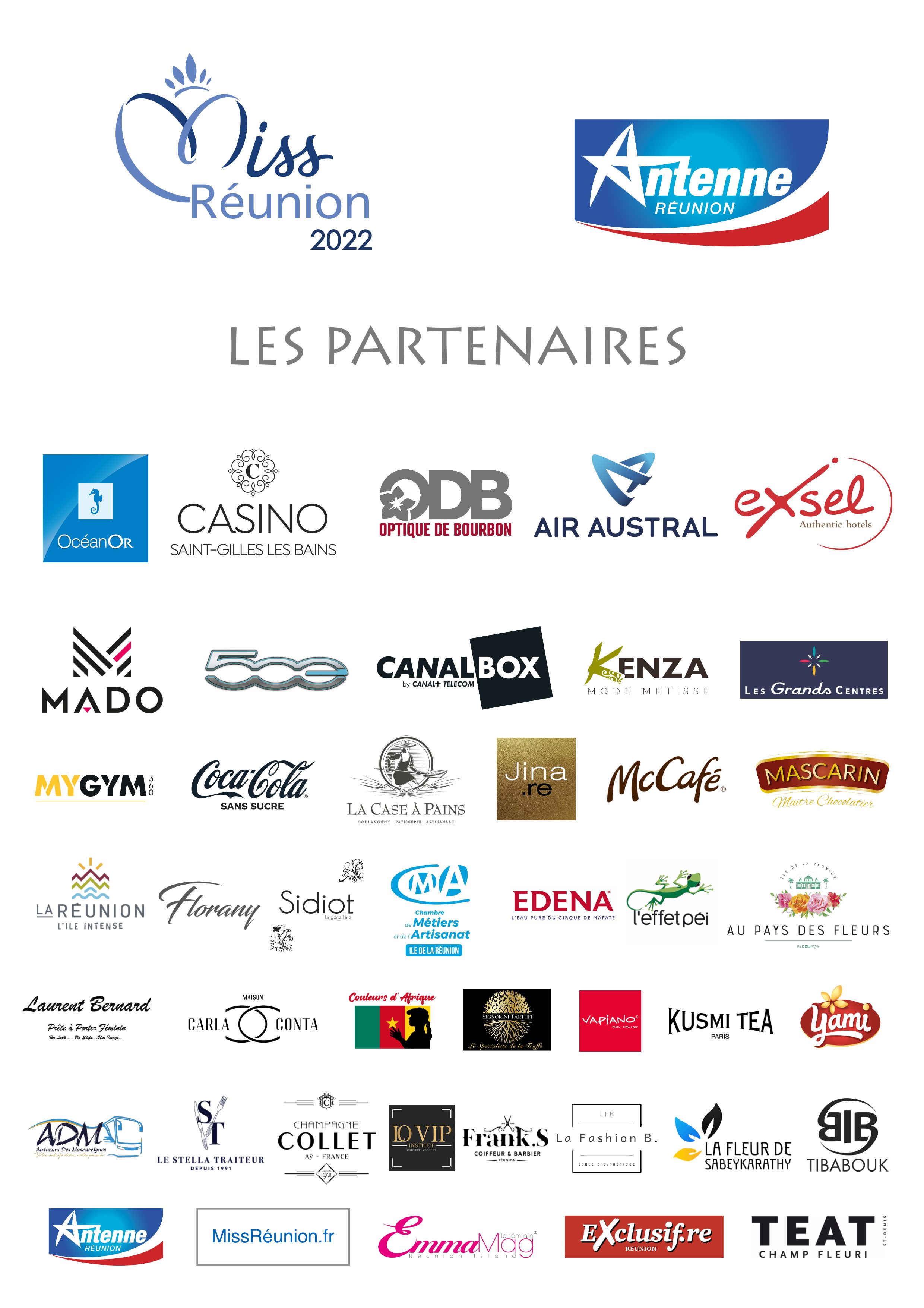 Partenaires Miss Réunion 2022