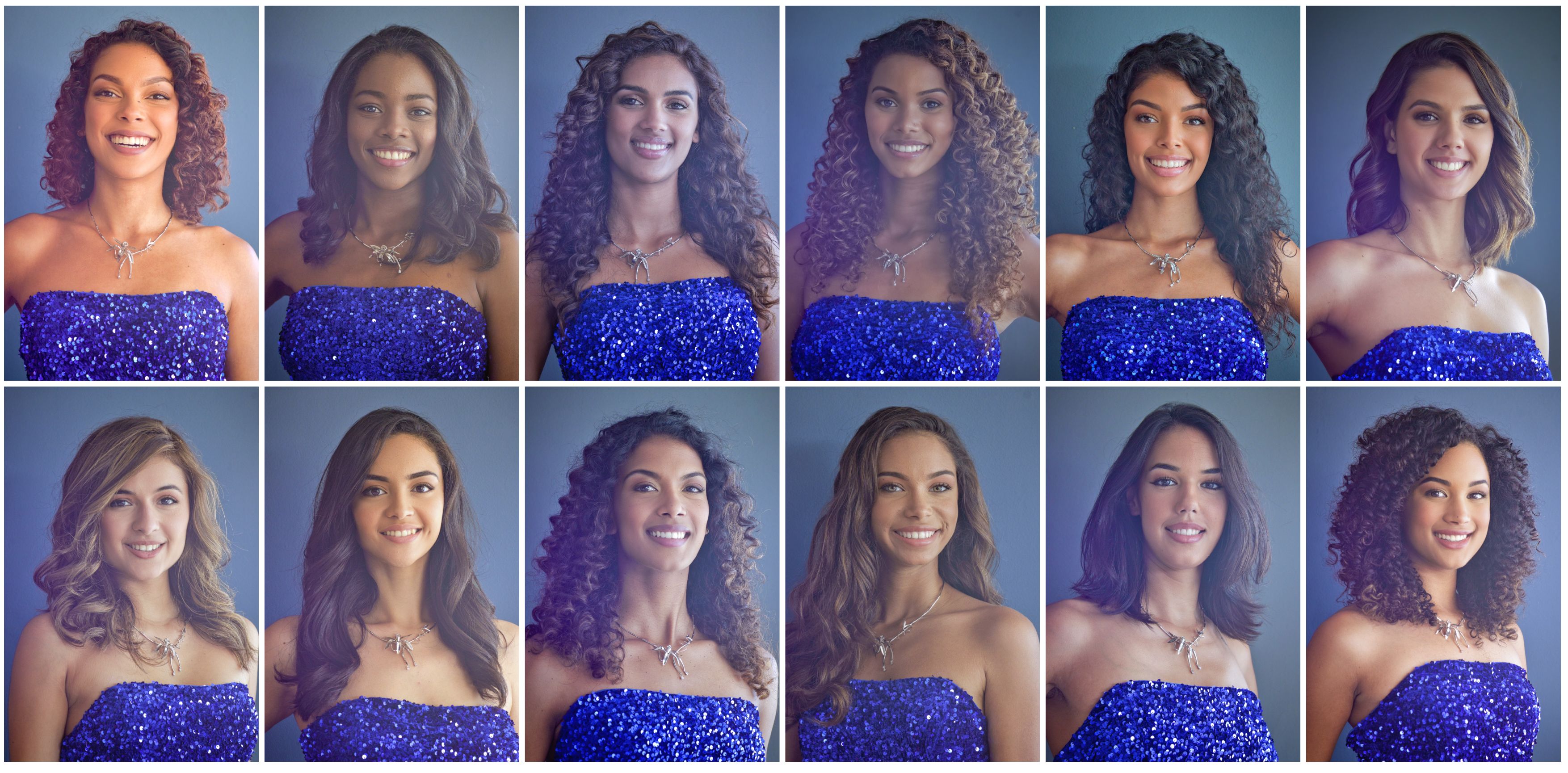 Les 12 candidates Miss Réunion 2023