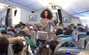 Défilé des candidates à bord de l'avion de Air Austral: la vidéo