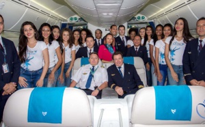 Les 12 candidates de retour de Bangkok avec Air Austral